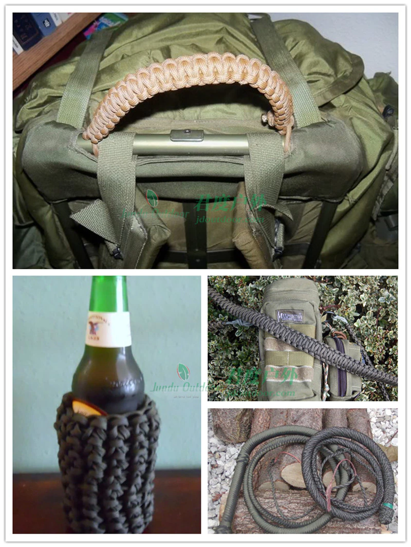 Cheap Goat Tents 650 Military Paracord 9 Strand 4mm Tactical Parachute Cord Camping Accessories DIY Weaving Outdoor Survival Equipment Tent Rope Paracord 